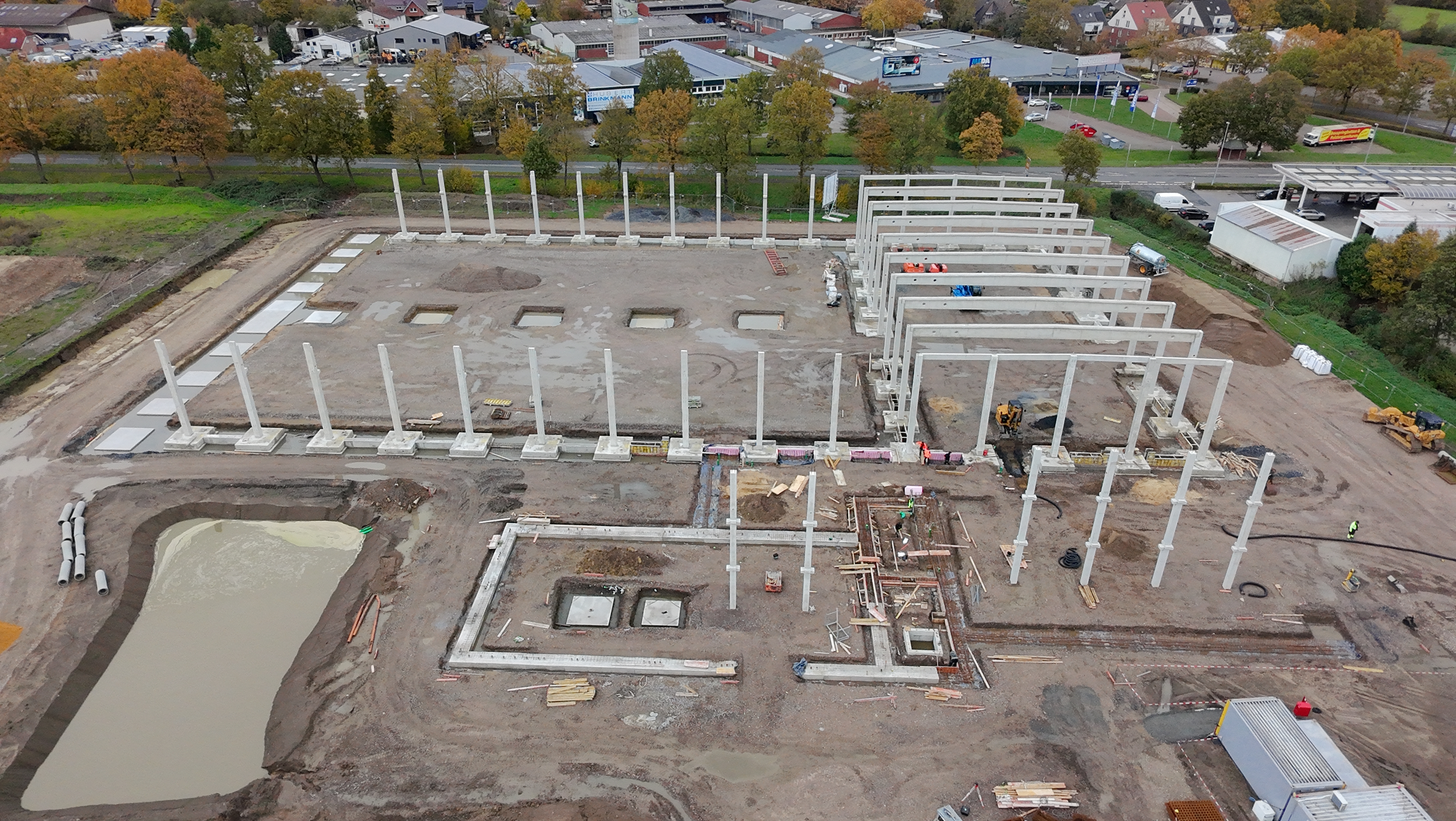 Stelzenfest für Meypack Neubau in Senden-Bösensell